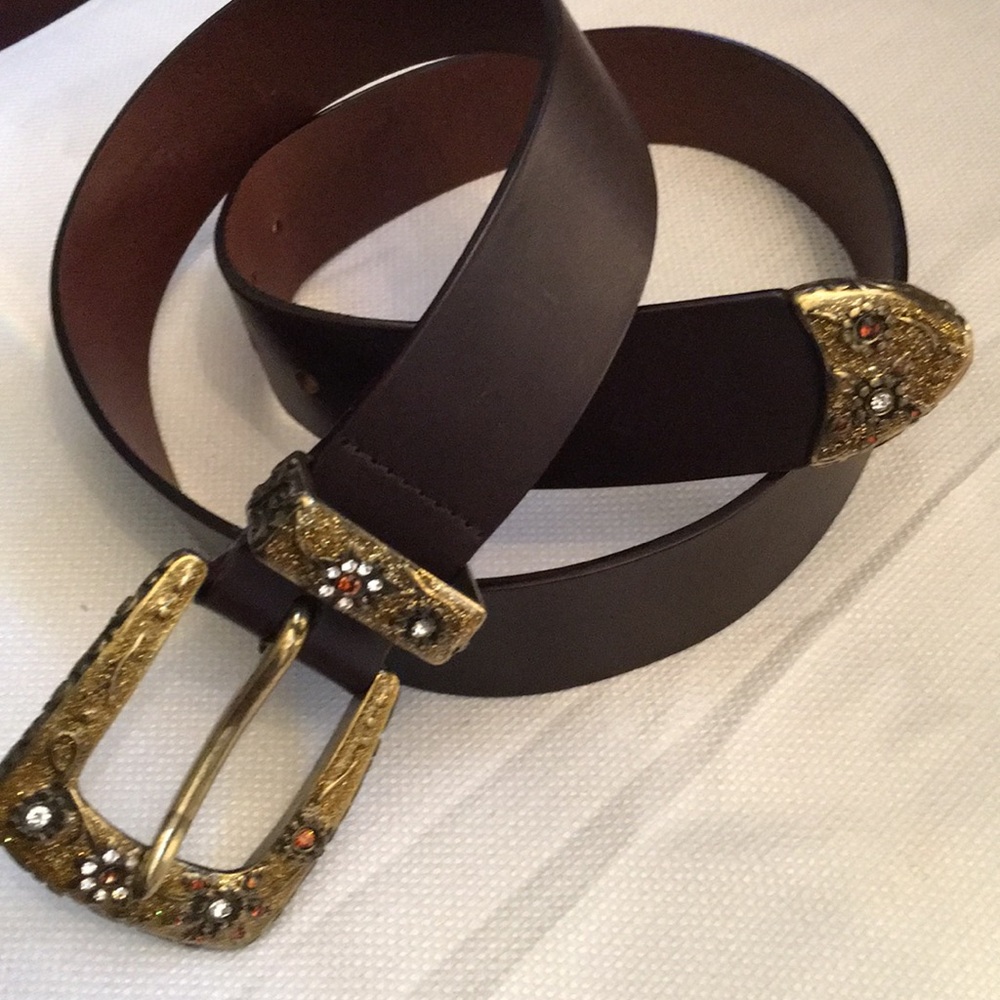 💃Sale💃💥Jeweled Leather Belt by Tanner
